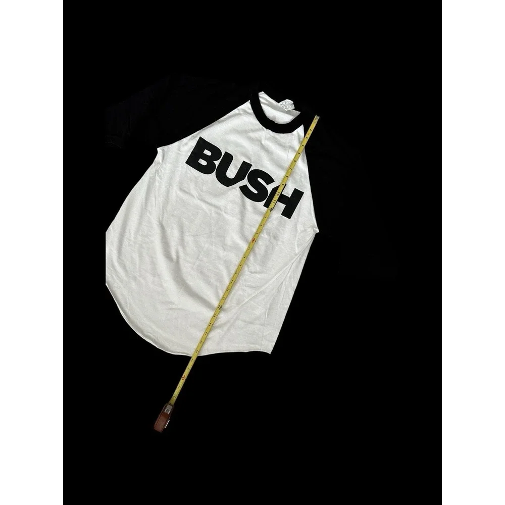 2015 Bush Tour Quarter Sleeve Shirt Black‎ White 90's Music Band Gavin Rosdale